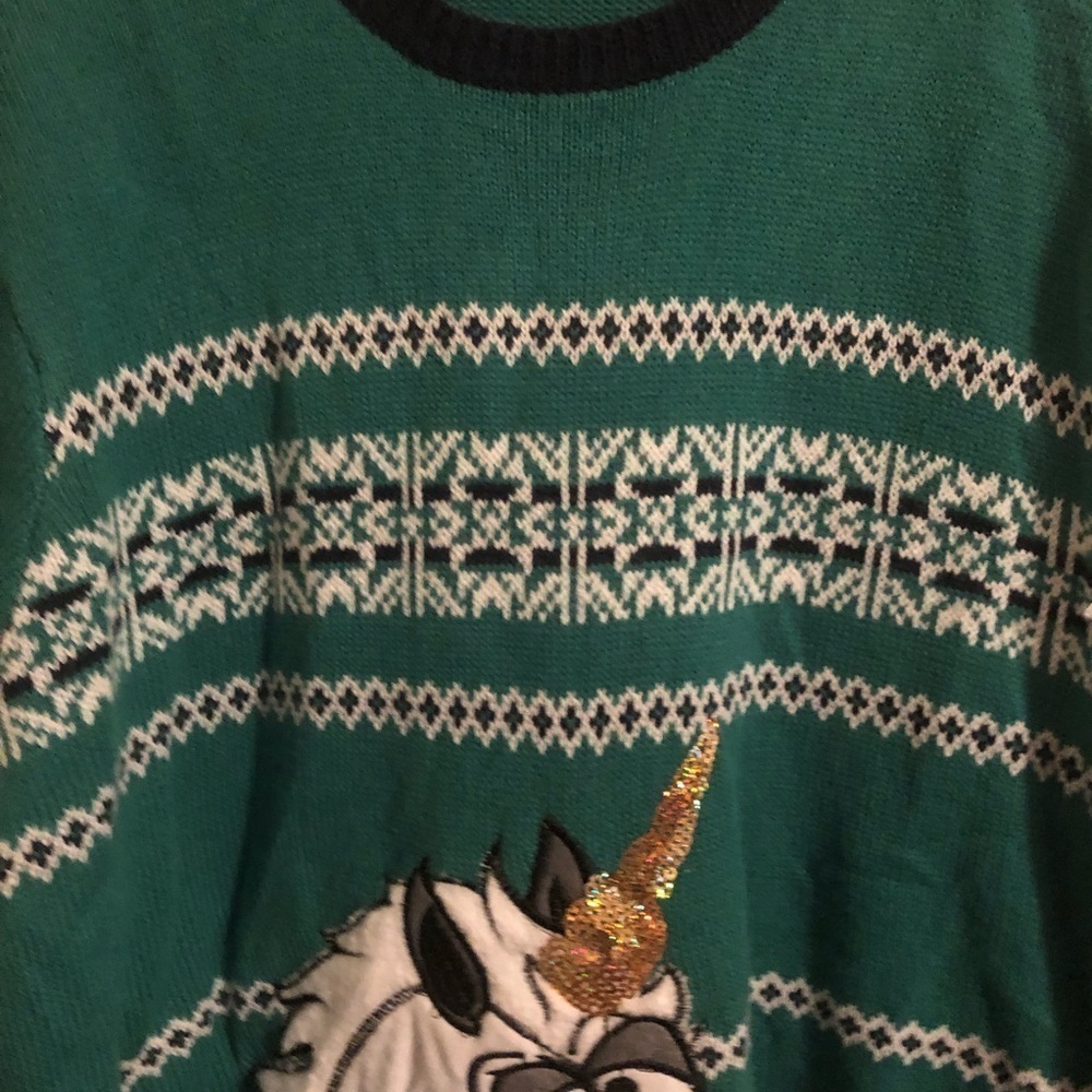 Christmas Unicorn Sweater candy throw up xxl - Picture 7 of 10